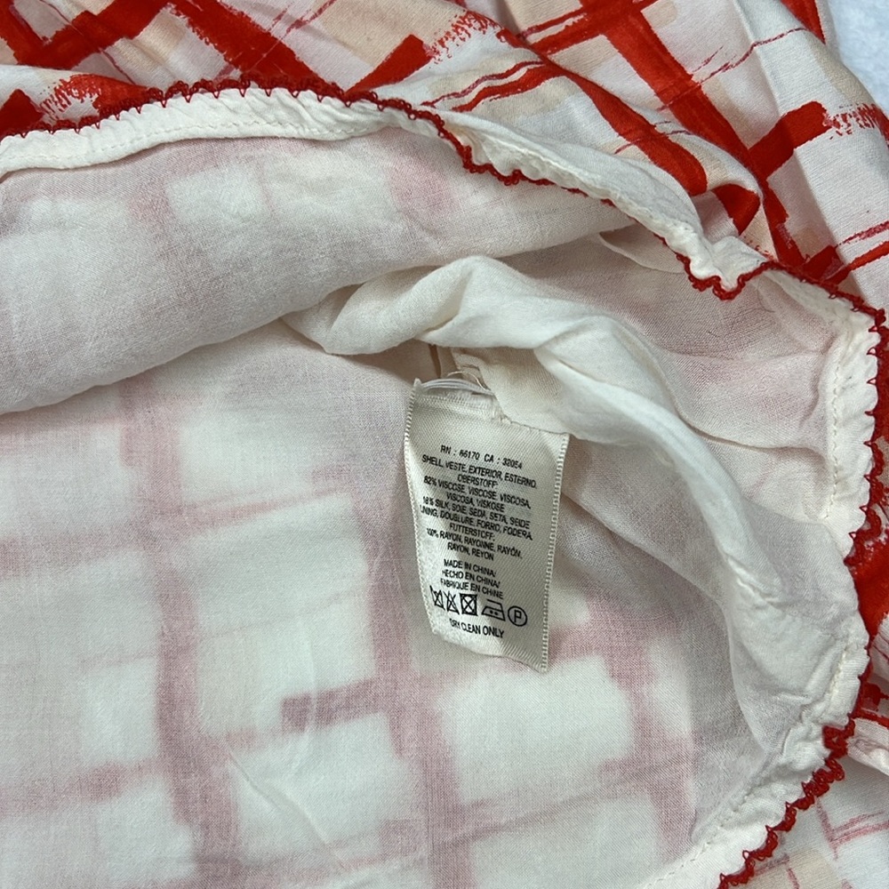 ANTHROPOLOGIE ~ MAEVE ~ RED & WHITE COUNTRY FAIR SKIRT ~ SIZE 6 - Picture 10 of 12
